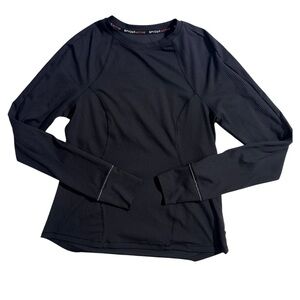 Spyder Active Ribbed Black Activewear Top